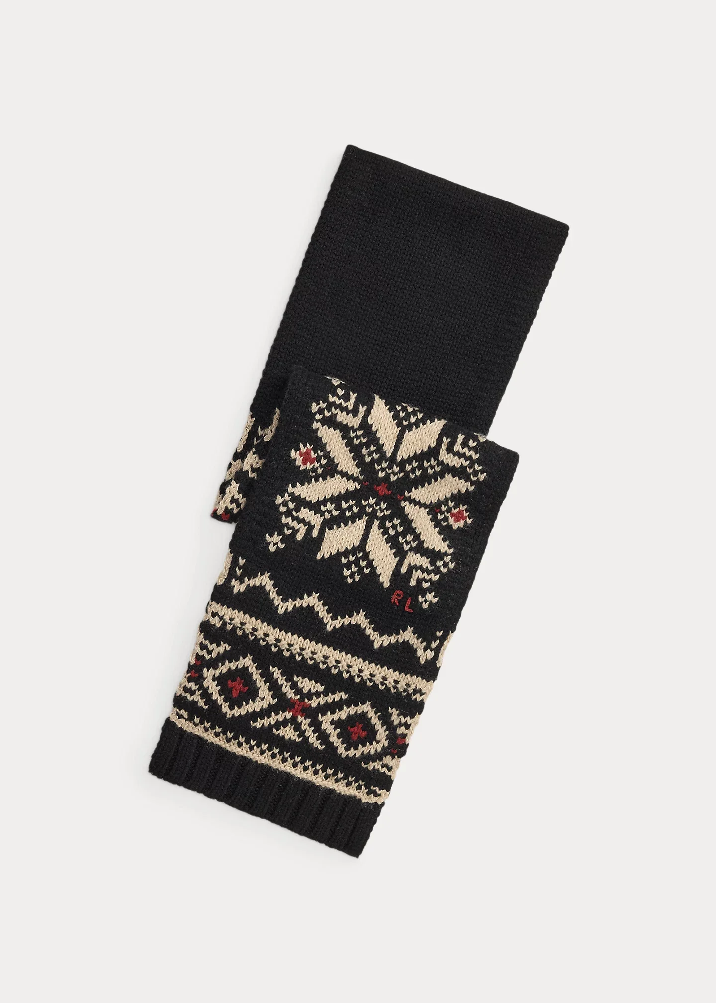 Patterned Wool-Blend Scarf - 1