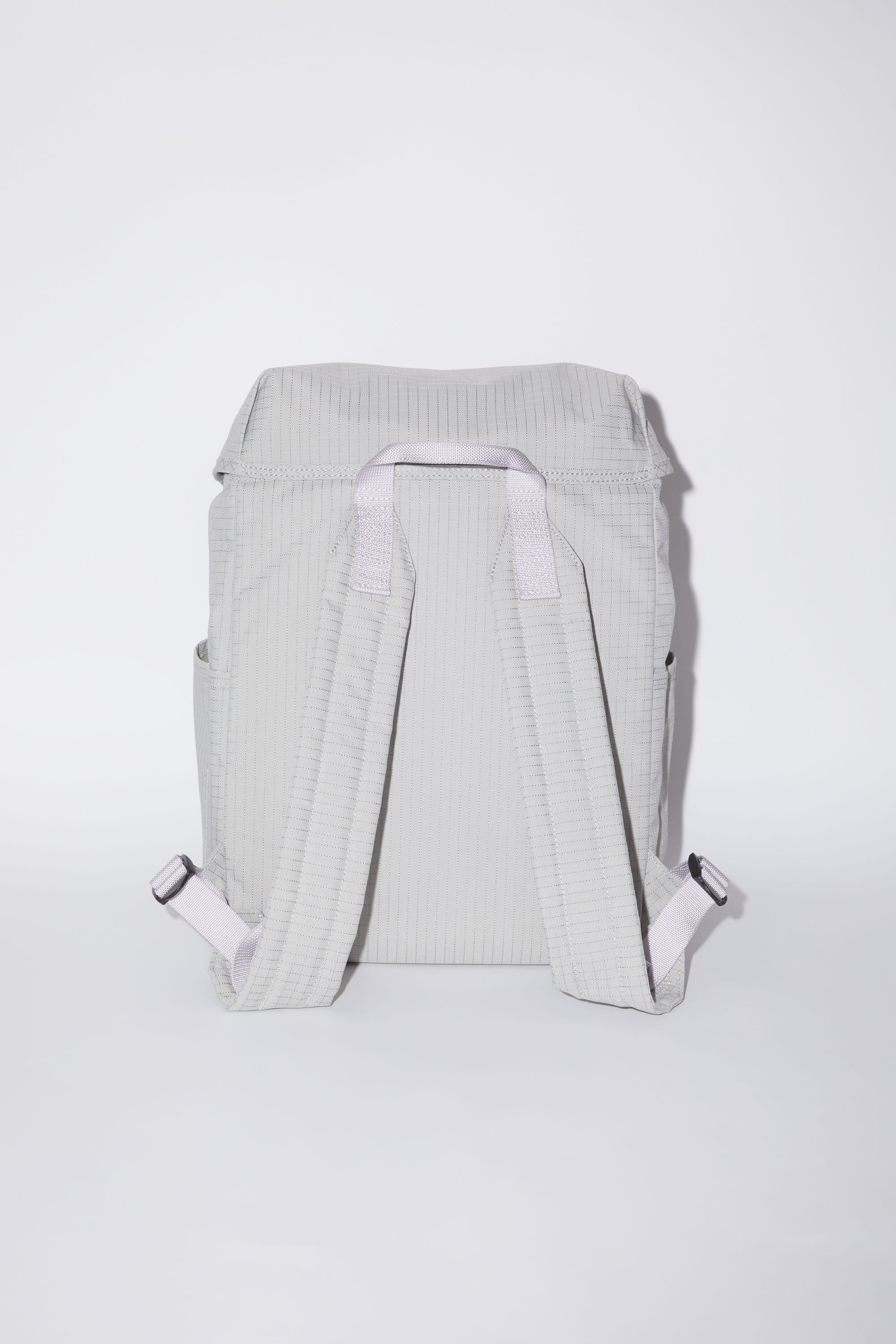 Ripstop nylon backpack - Cold beige/lilac purple - 3