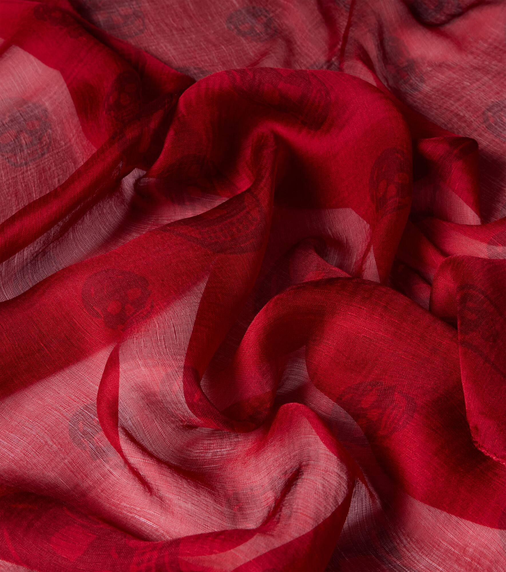 Printed silk scarf - 4