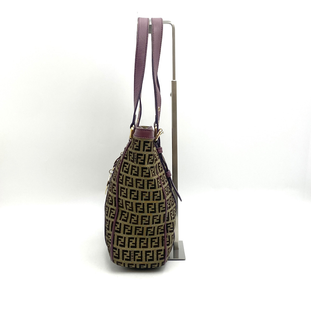 Fendi Beige Zucchini Fabric Shopper Bag - 4