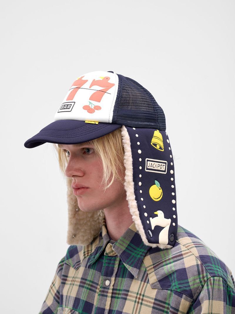 Kapital Ear Flaps Slots Trucker Hat outlook