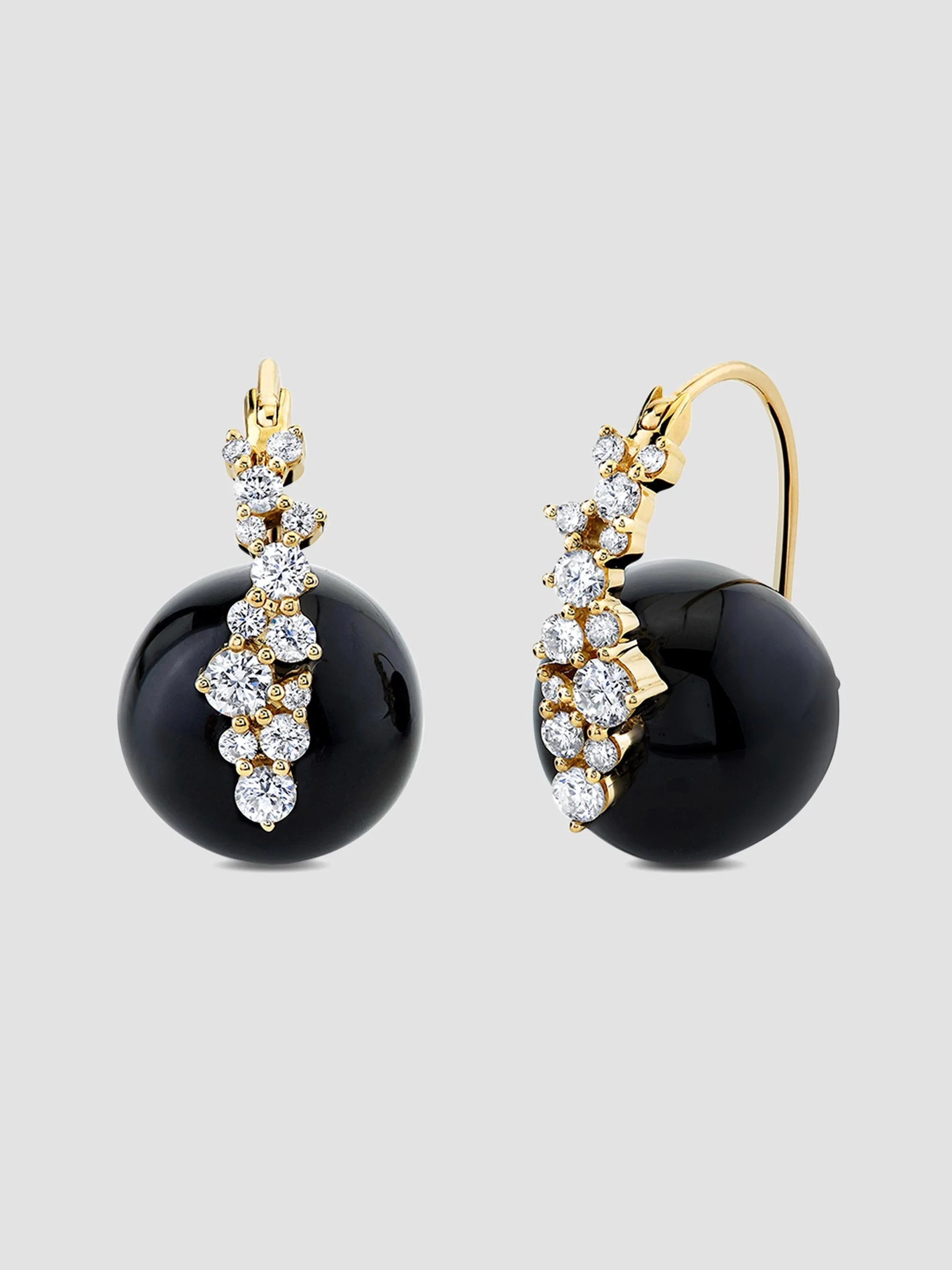 Women's Cocktail 14K Yellow Gold, Black Onyx & 0.70 TCW Diamond Drop Earrings - Gold - 1
