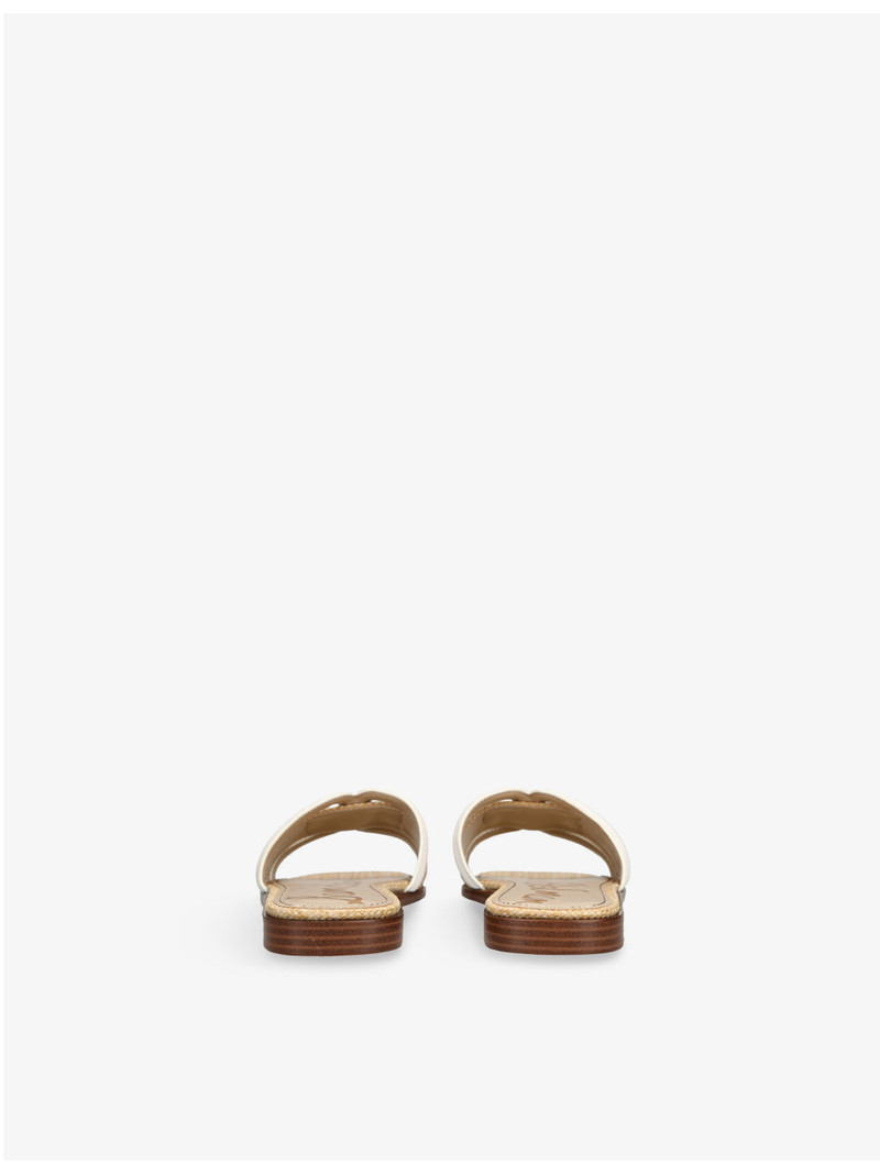 Sam Edelman Irina Branded-Strap Leather and Woven Sandals outlook