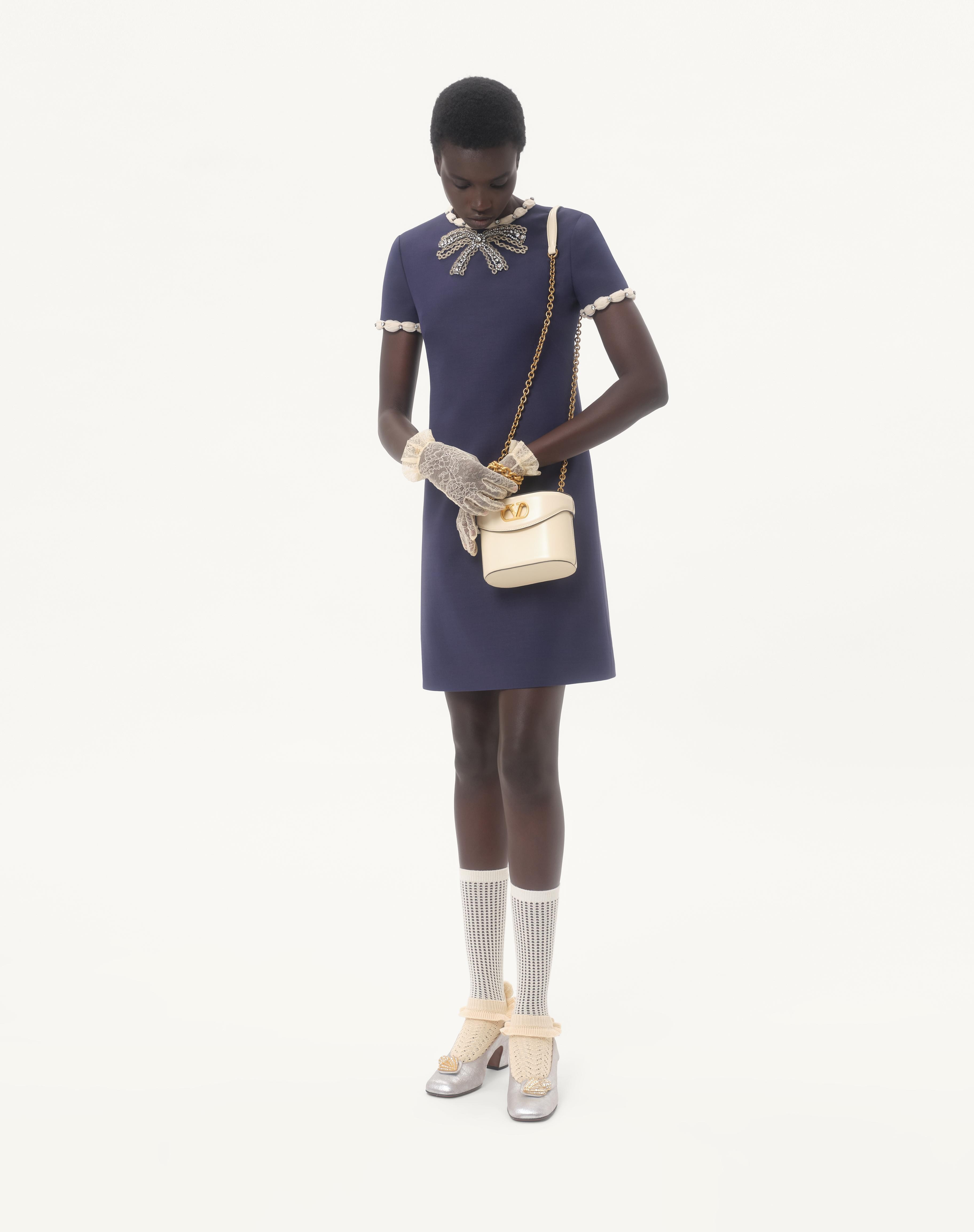 EMBROIDERED CREPE COUTURE SHORT DRESS - 2