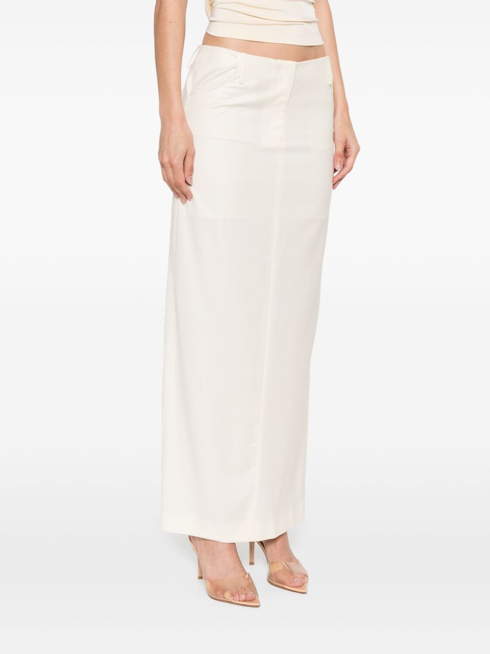 twill maxi skirt - 3
