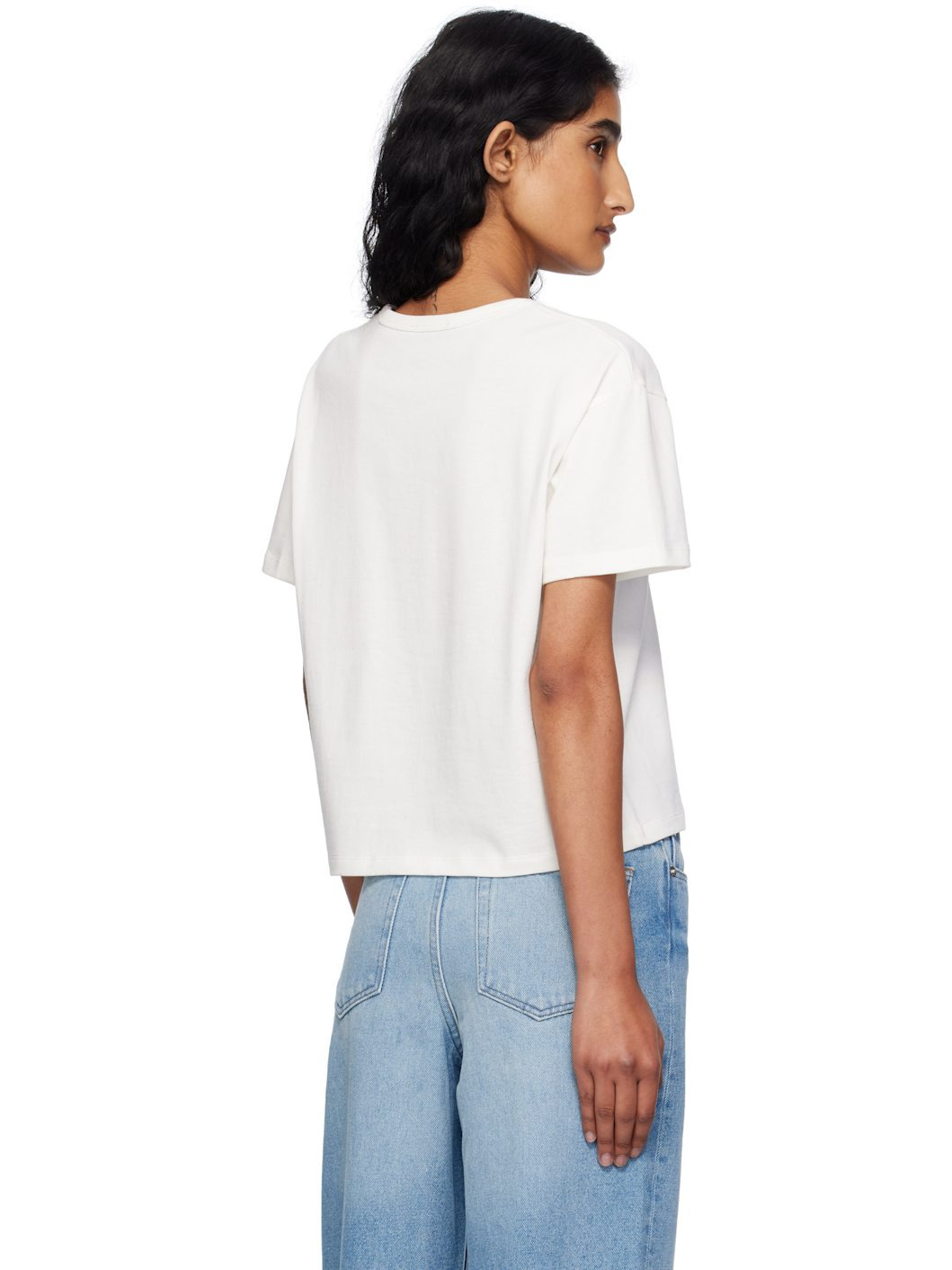 White Boxy Petit VPC T-shirt - 3