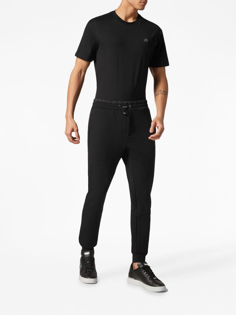 PHILIPP PLEIN logo-patch drawstring track pants outlook