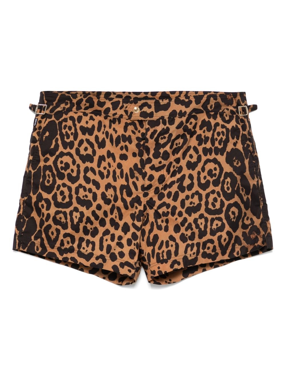 animal-print swim shorts - 1