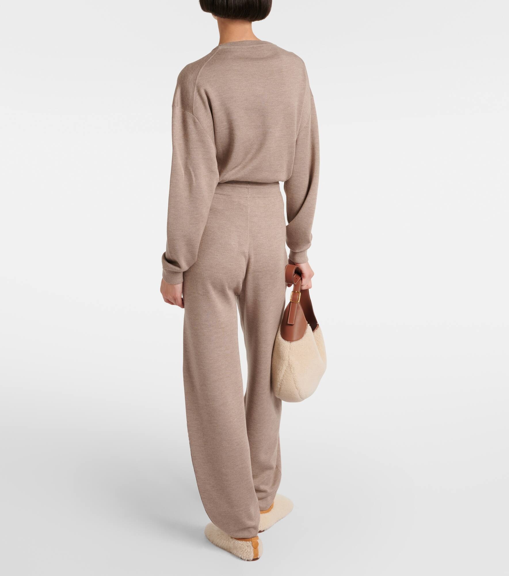 Balfour cashmere, wool, and silk sweatpants - 3