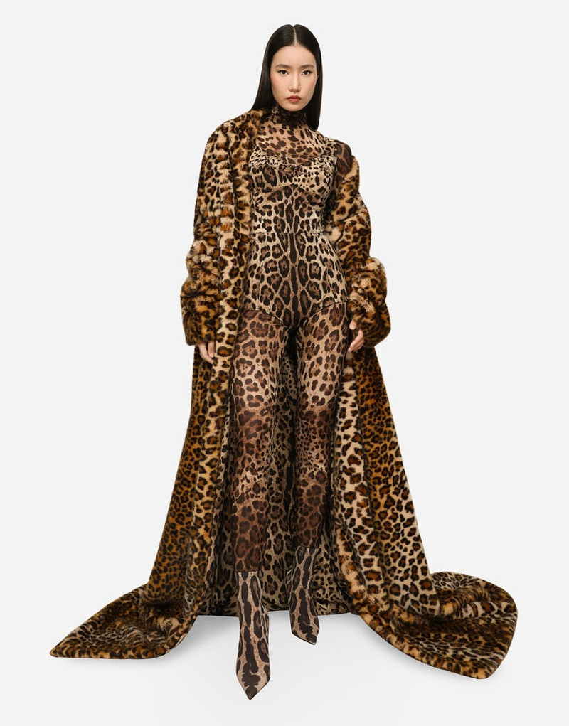 Sheer leopard-print jumpsuit 7