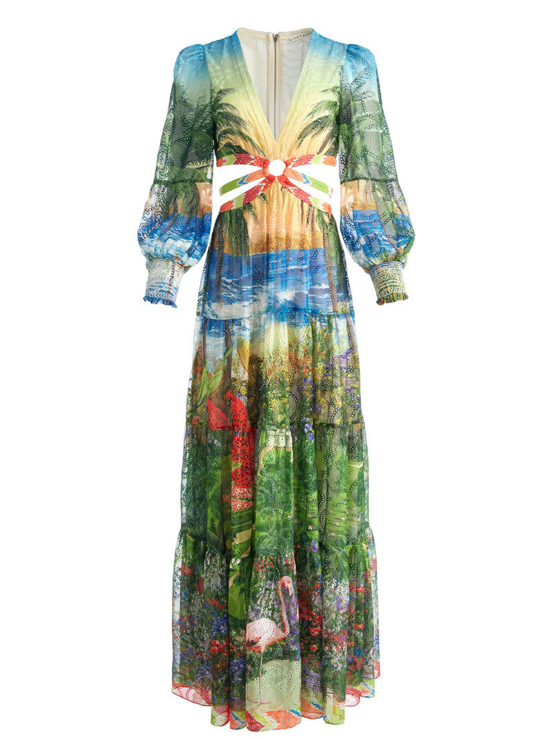 Alice + Olivia PATRICA TIERED DRESS outlook