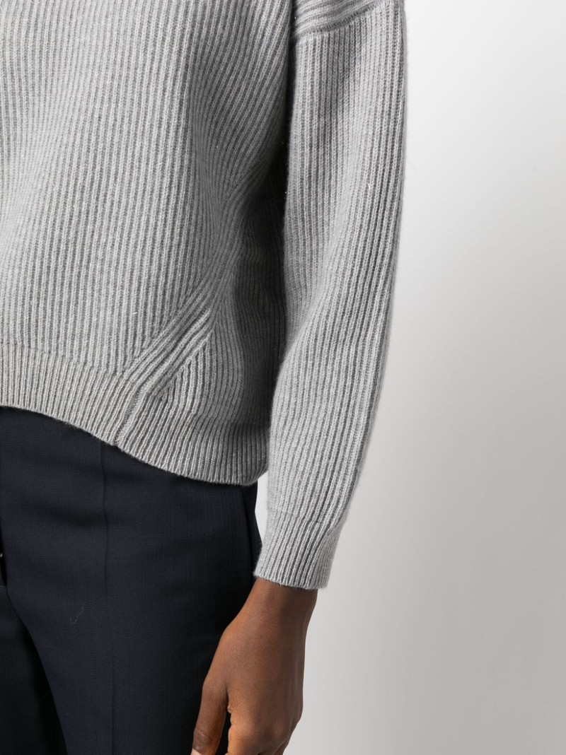 roll-neck silk-wool blend jumper 5