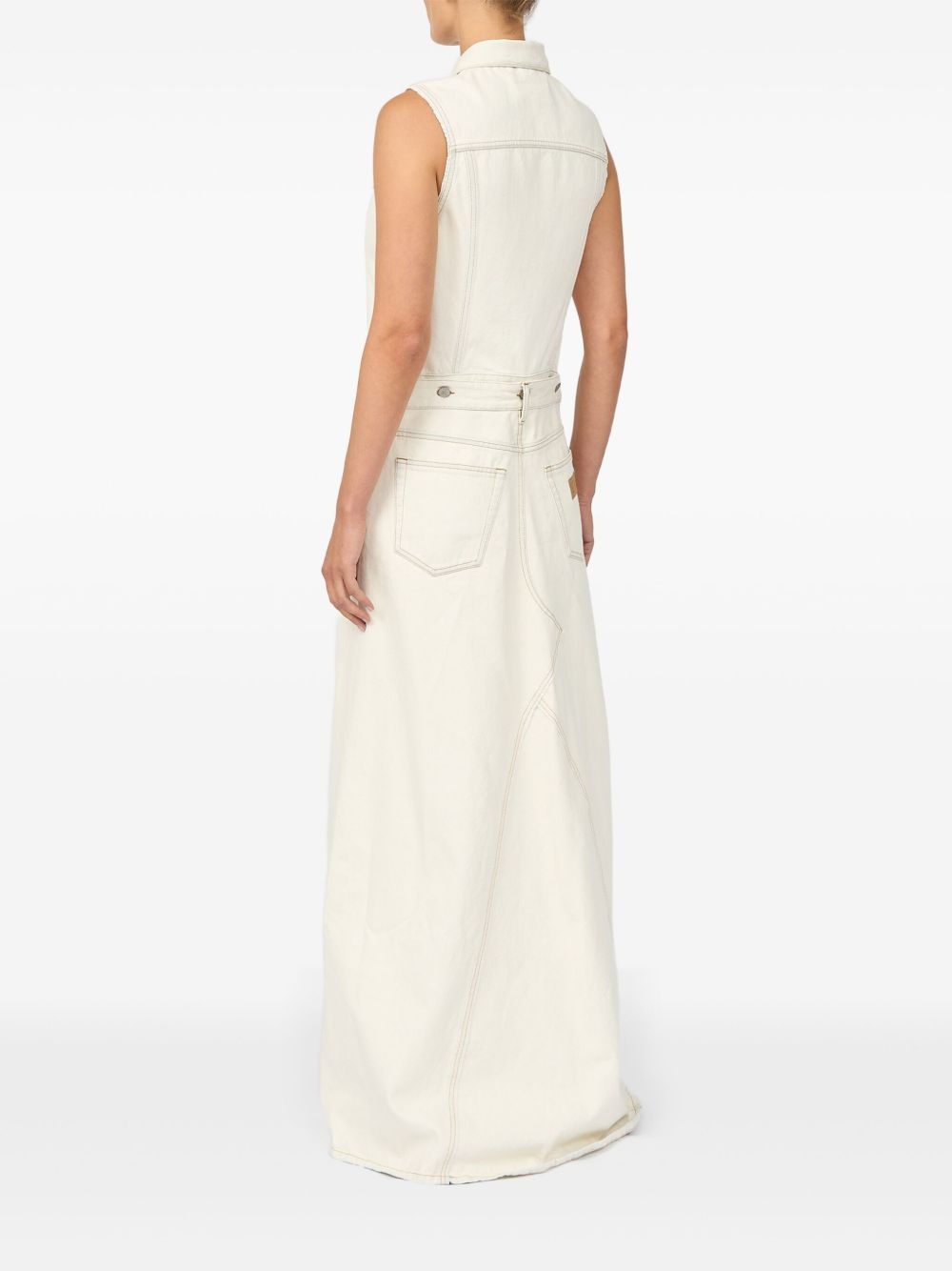 denim maxi dress - 5