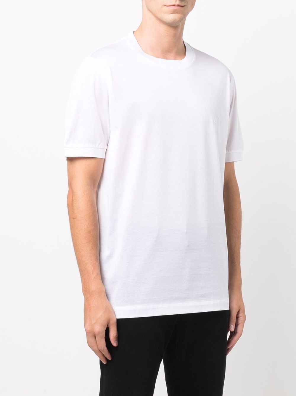 round-neck cotton T-shirt - 3