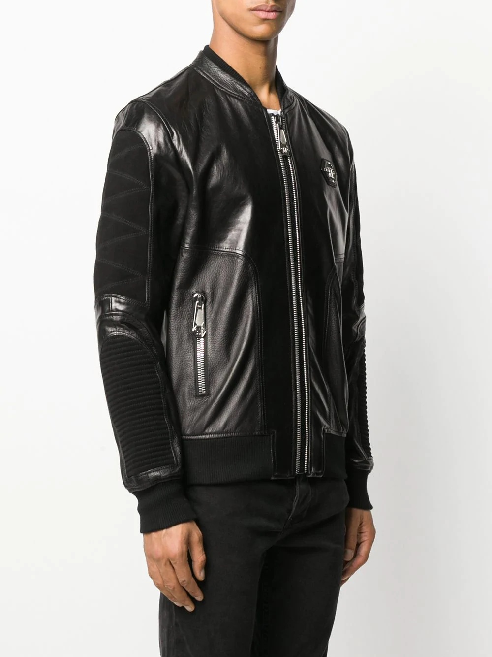 leather bomber jacket - 3