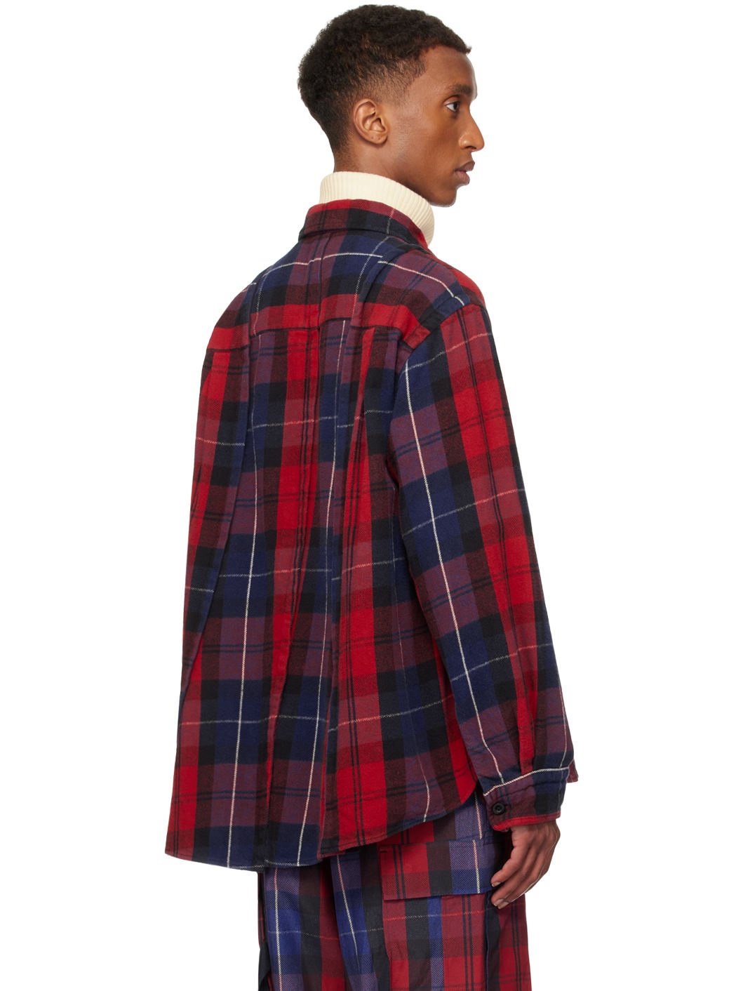 SSENSE Exclusive Red Plaid Shirt - 3
