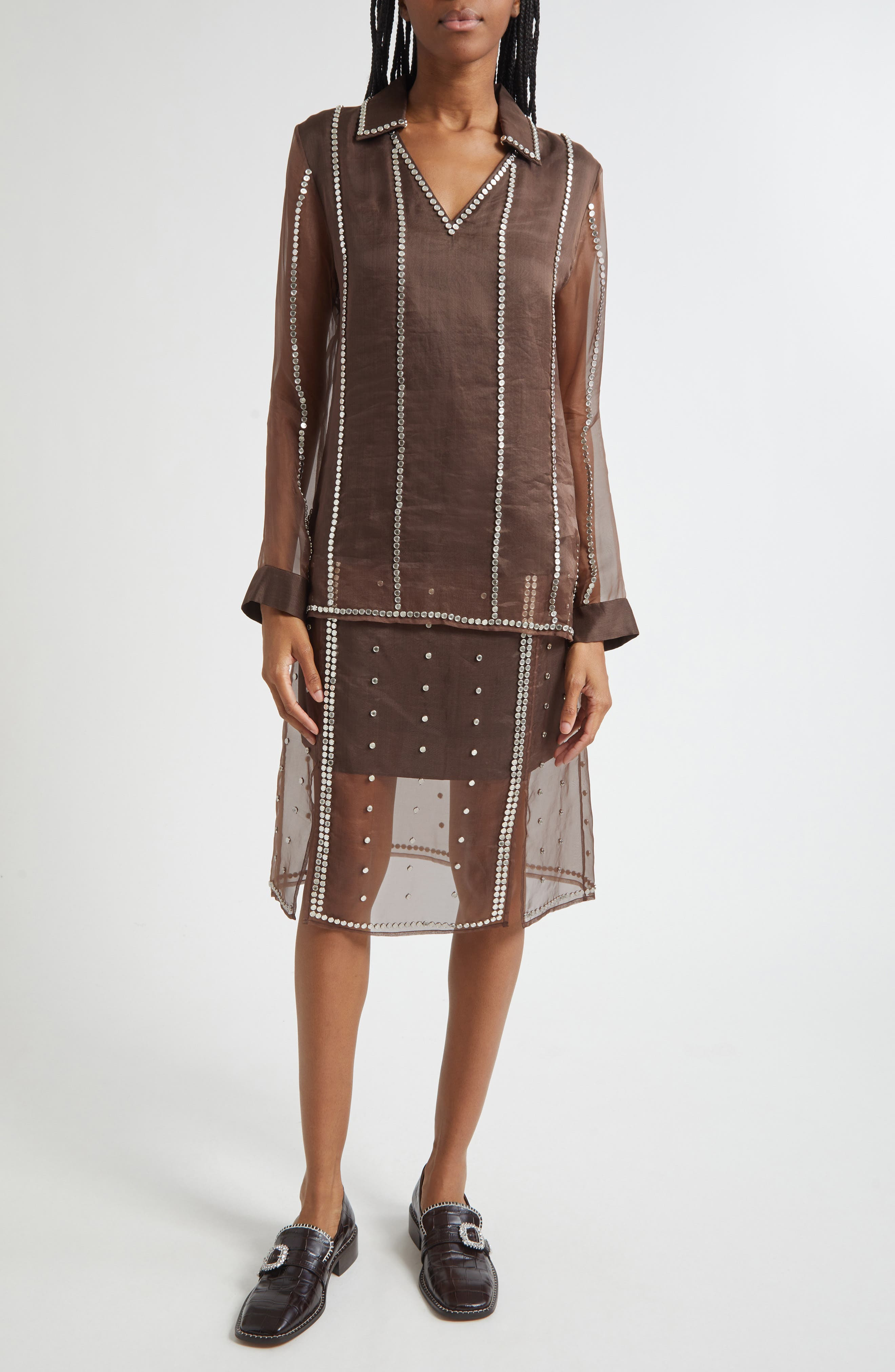 Wales Bonner Presence Studded in Brown at Nordstrom - 2