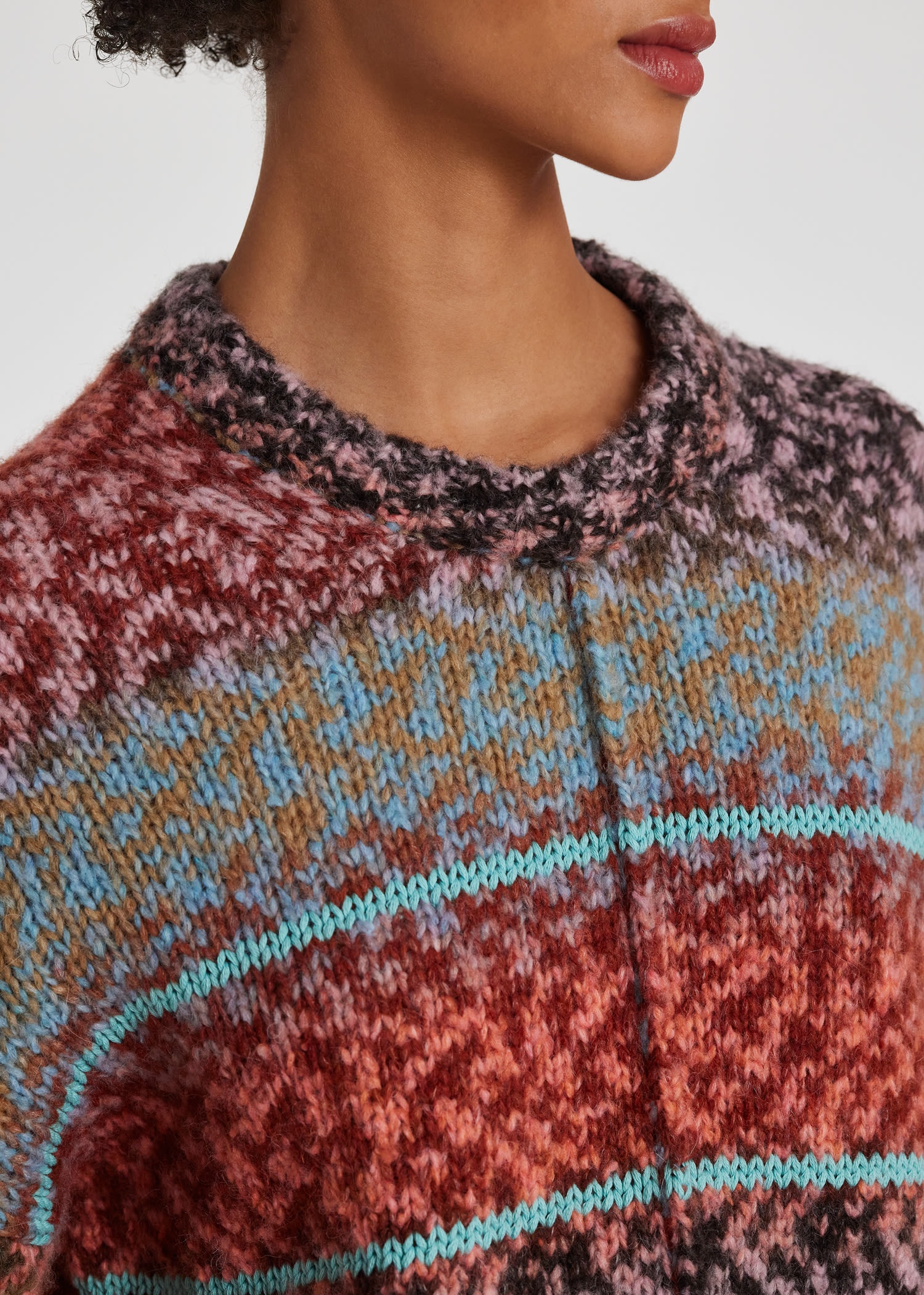 Ombre Stripe Knitted Sweater - 6