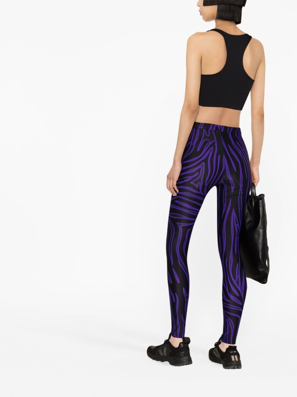 Zebra high-waisted leggings - 3
