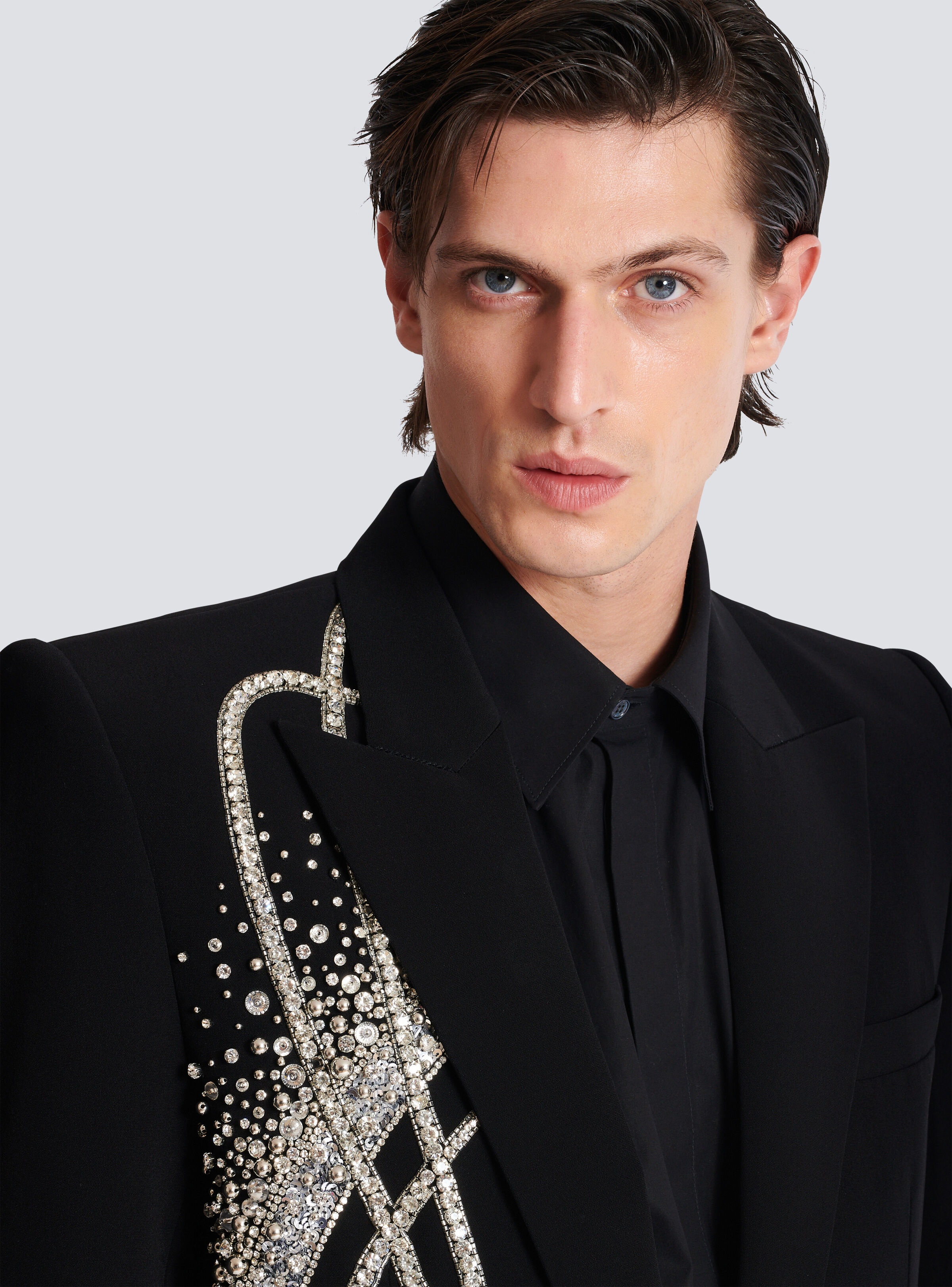 1-button jacket with Galaxy embroidery - 7