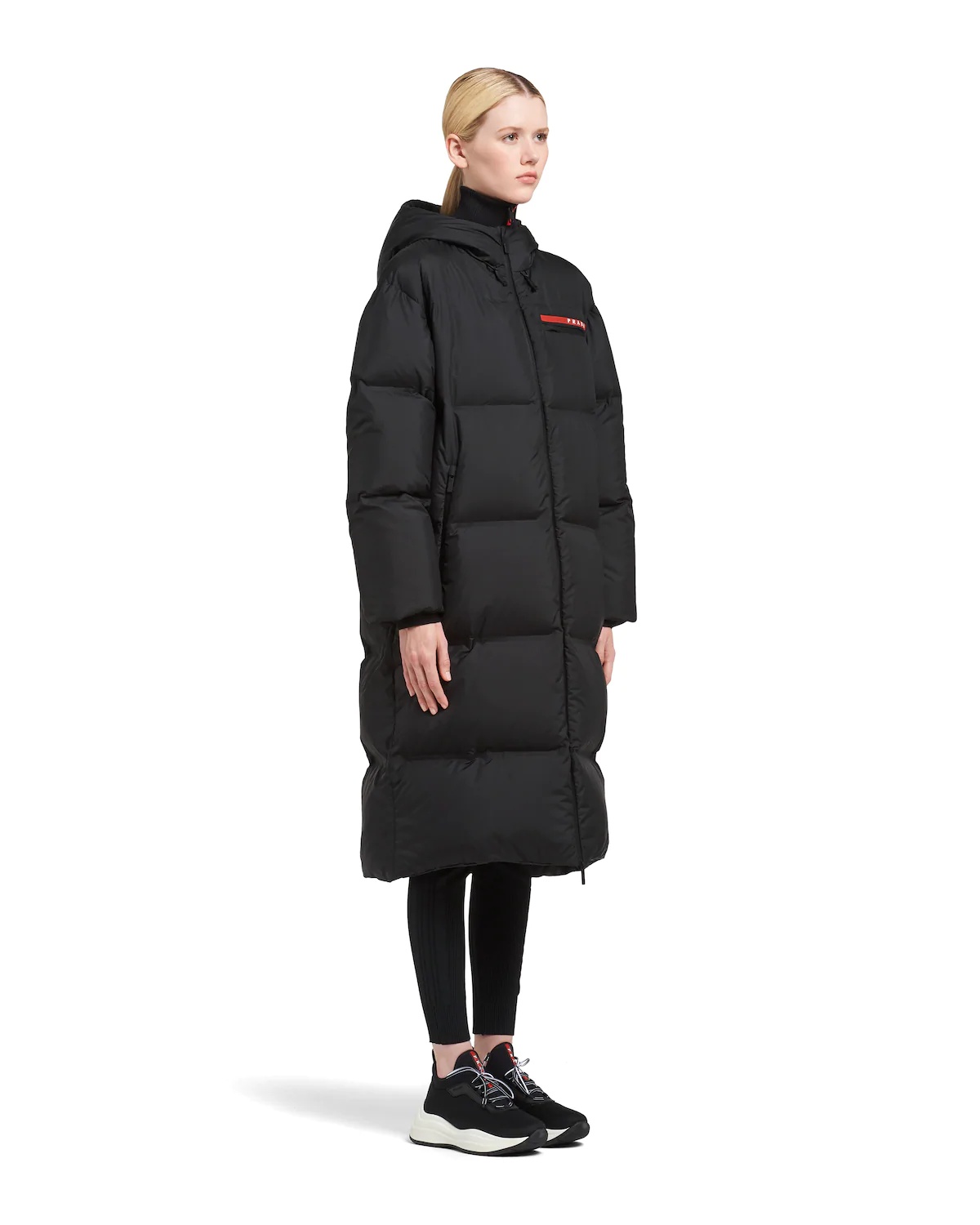 Technical Nylon hooded puffer coat - 3