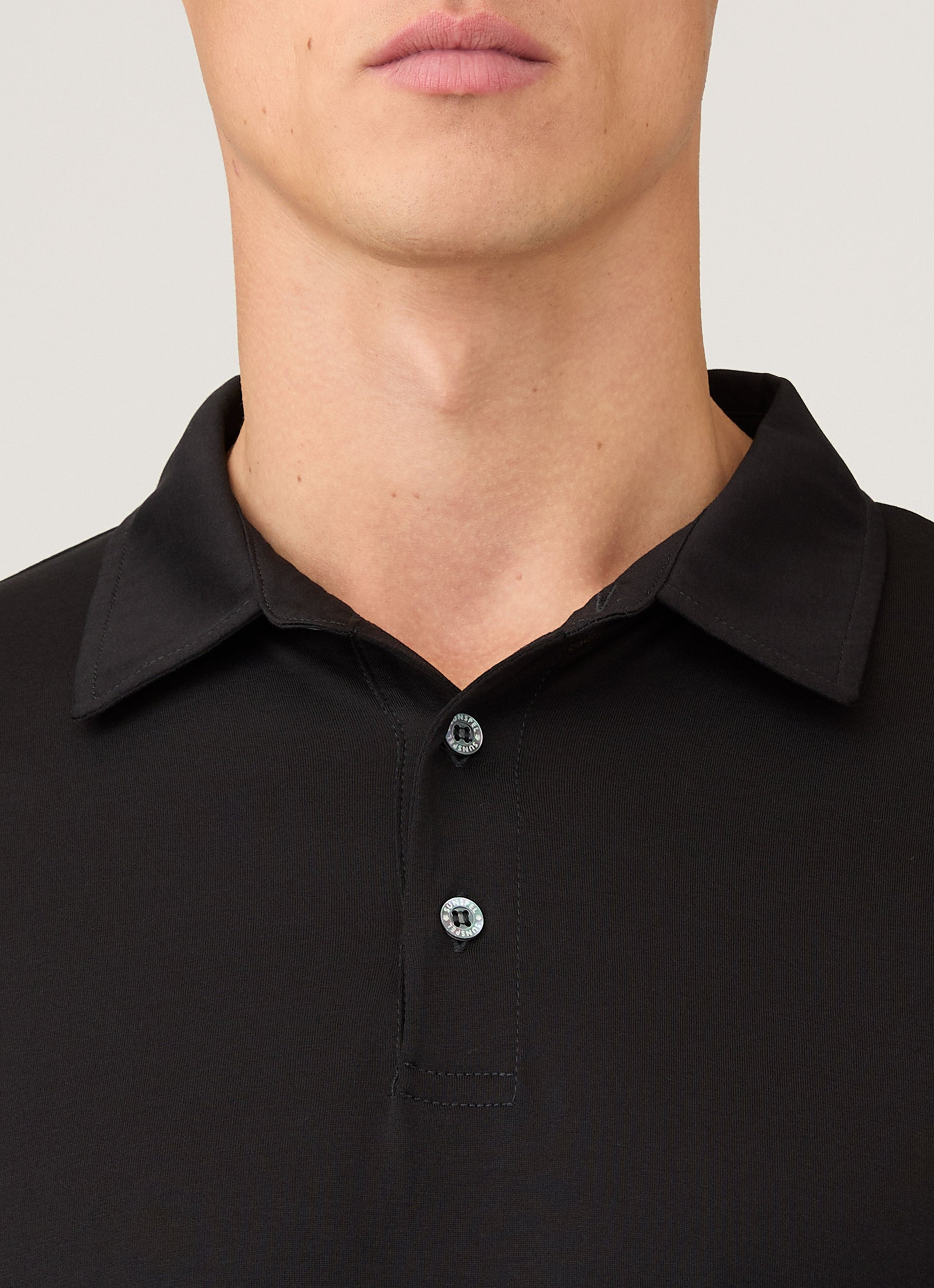 Long Sleeve Classic Jersey Polo Shirt - 6