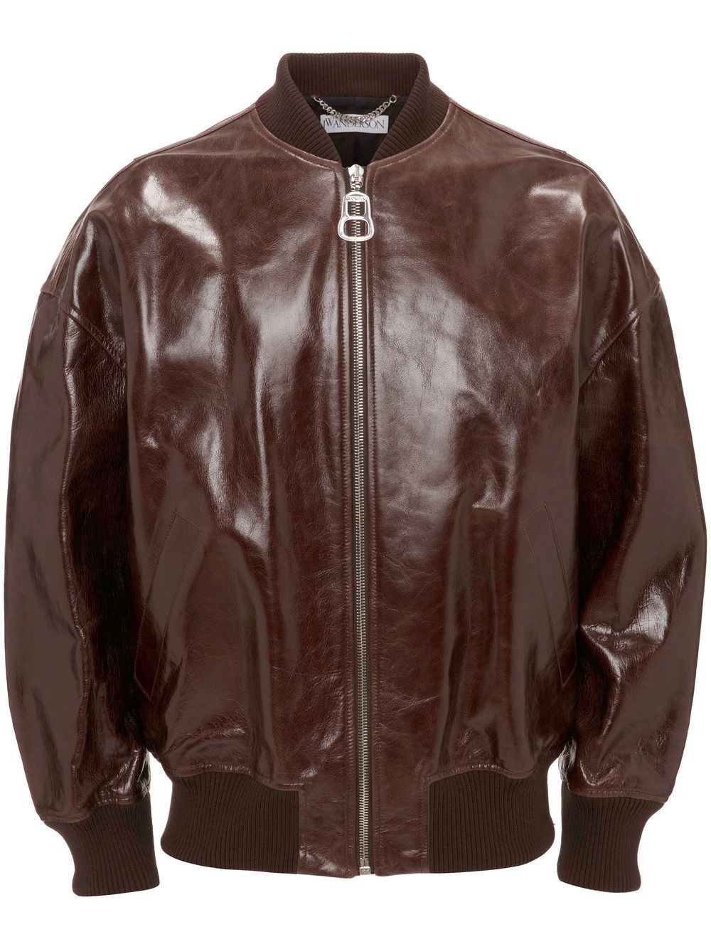 leather bomber jacket - 1