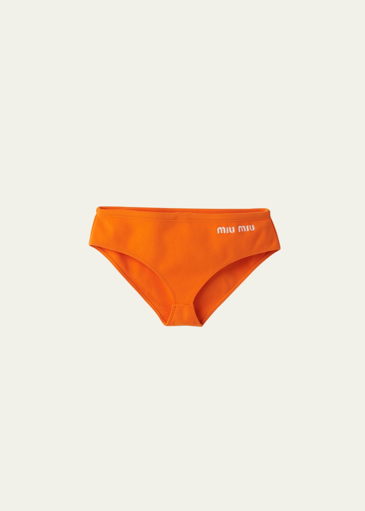 Logo-Embroidered Bikini Bottoms - 1