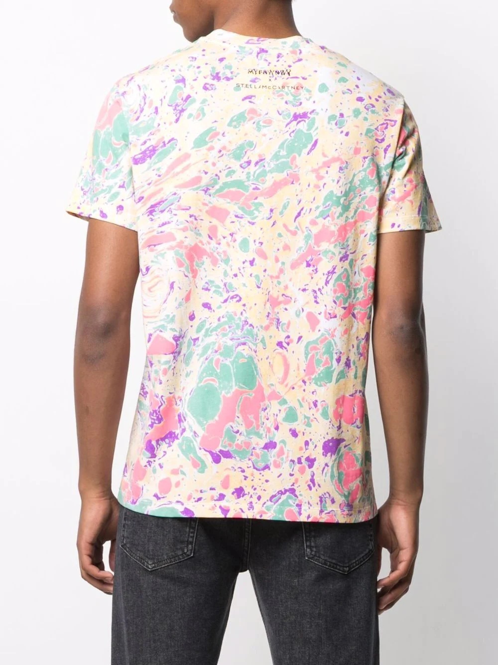 x MYFAWNWY abstract floral-print T-shirt - 5