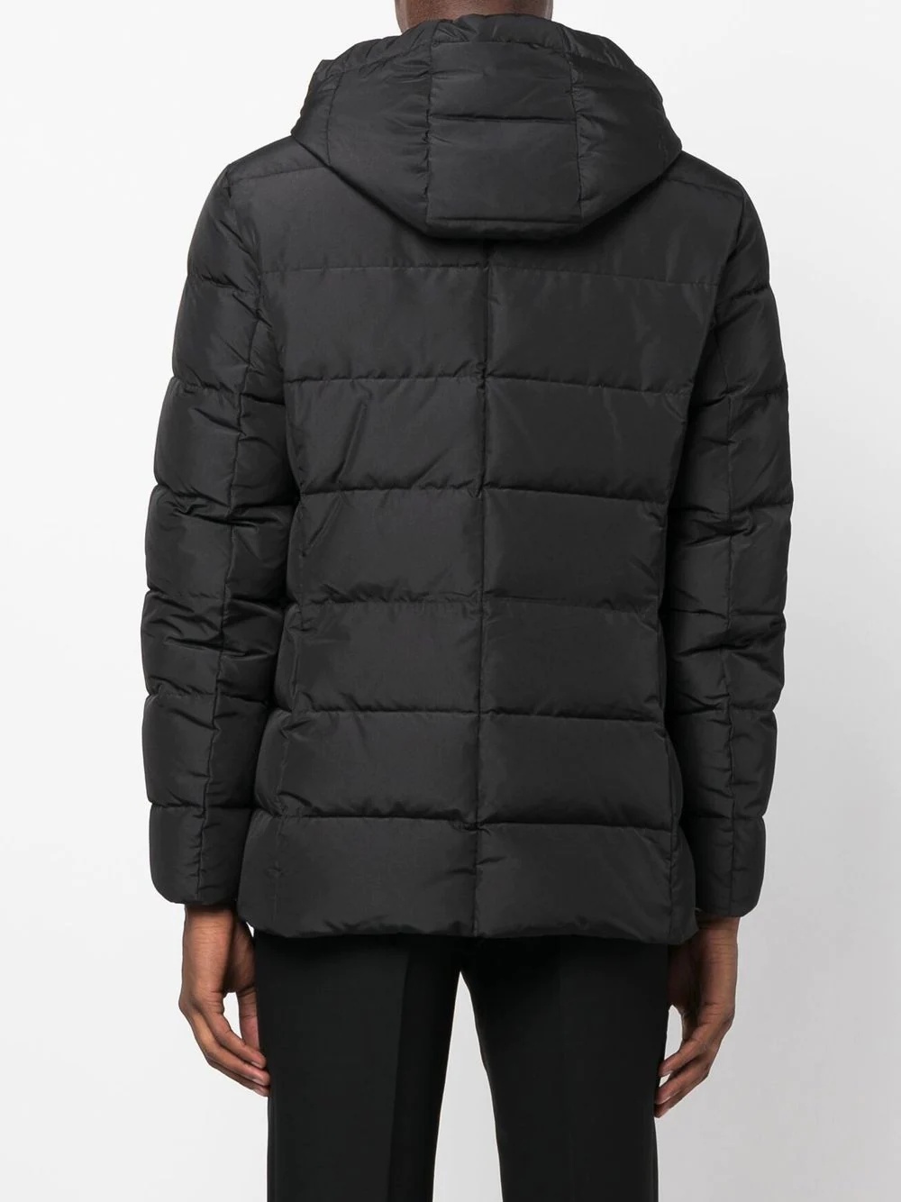 padded hooded down jacket - 4