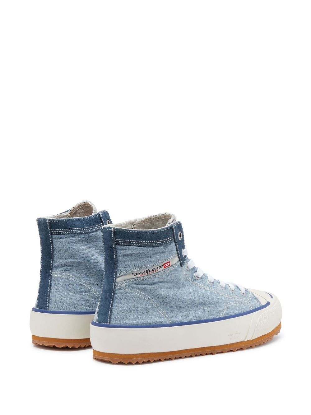 side logo-patch high-top sneakers - 3