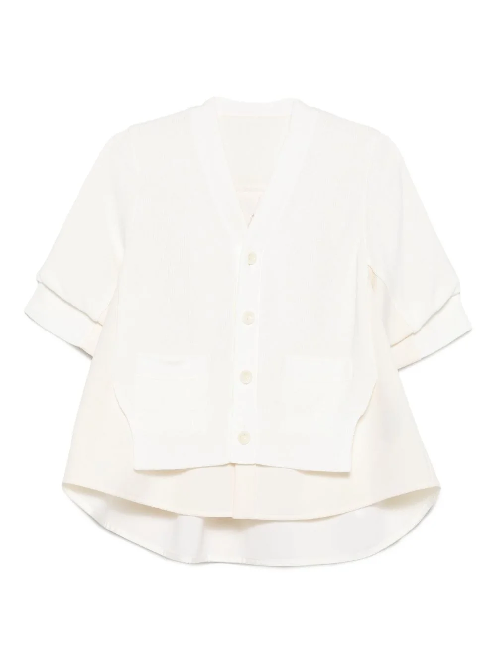 button-front layered shirt - 1