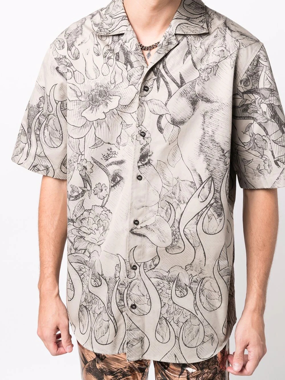 graphic-print shirt - 5