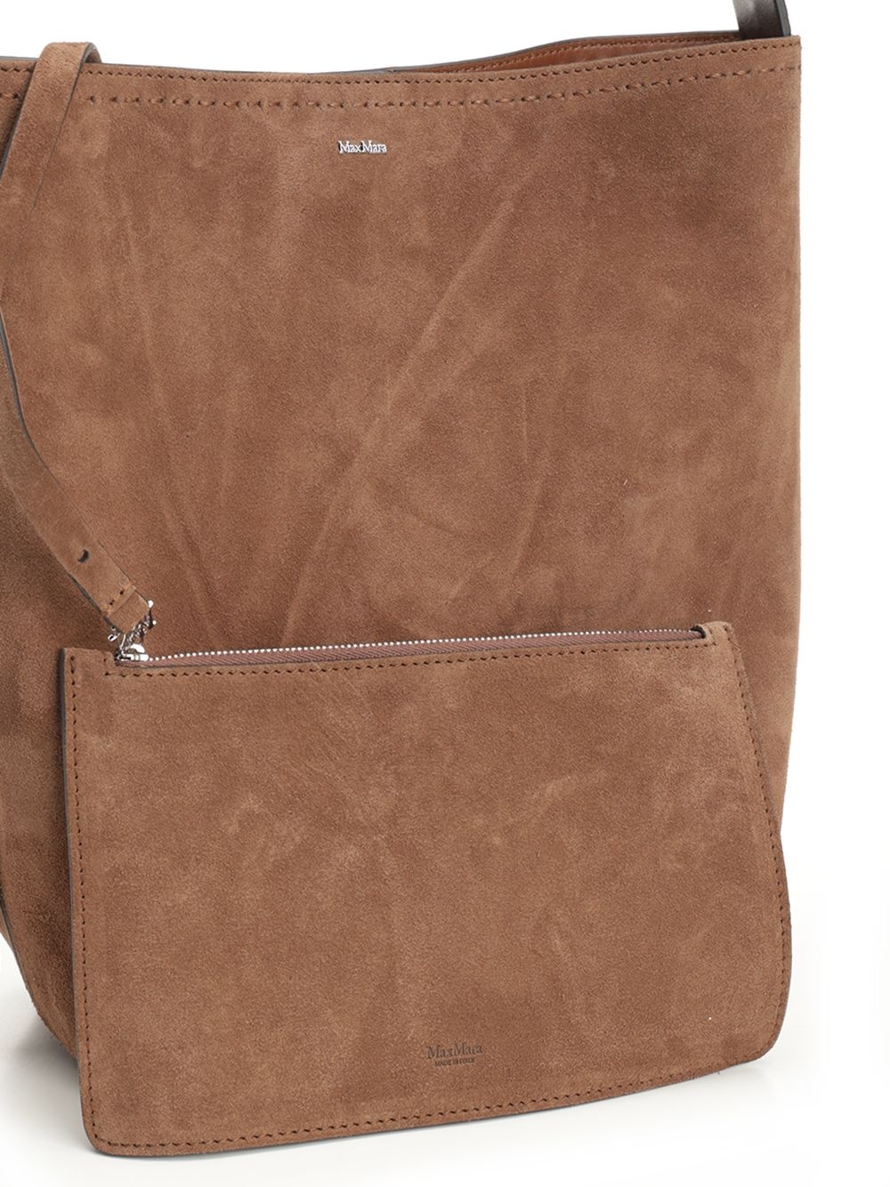 Archetipo 1 S V3 Archetipo Bucket Bag In Suede Shoulder Bags Brown - 5