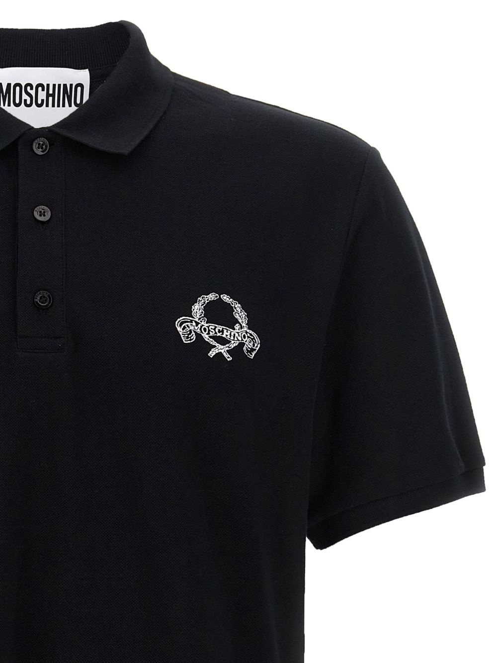 logo-embroidered polo shirt - 3