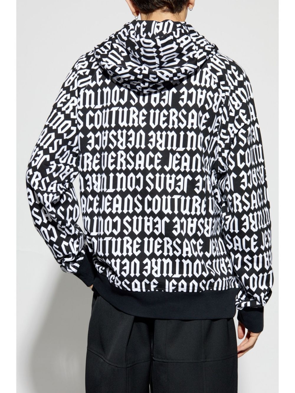 logo-print hoodie - 8