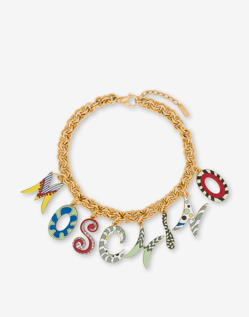 '60S LETTERING CHOKER NECKLACE 1