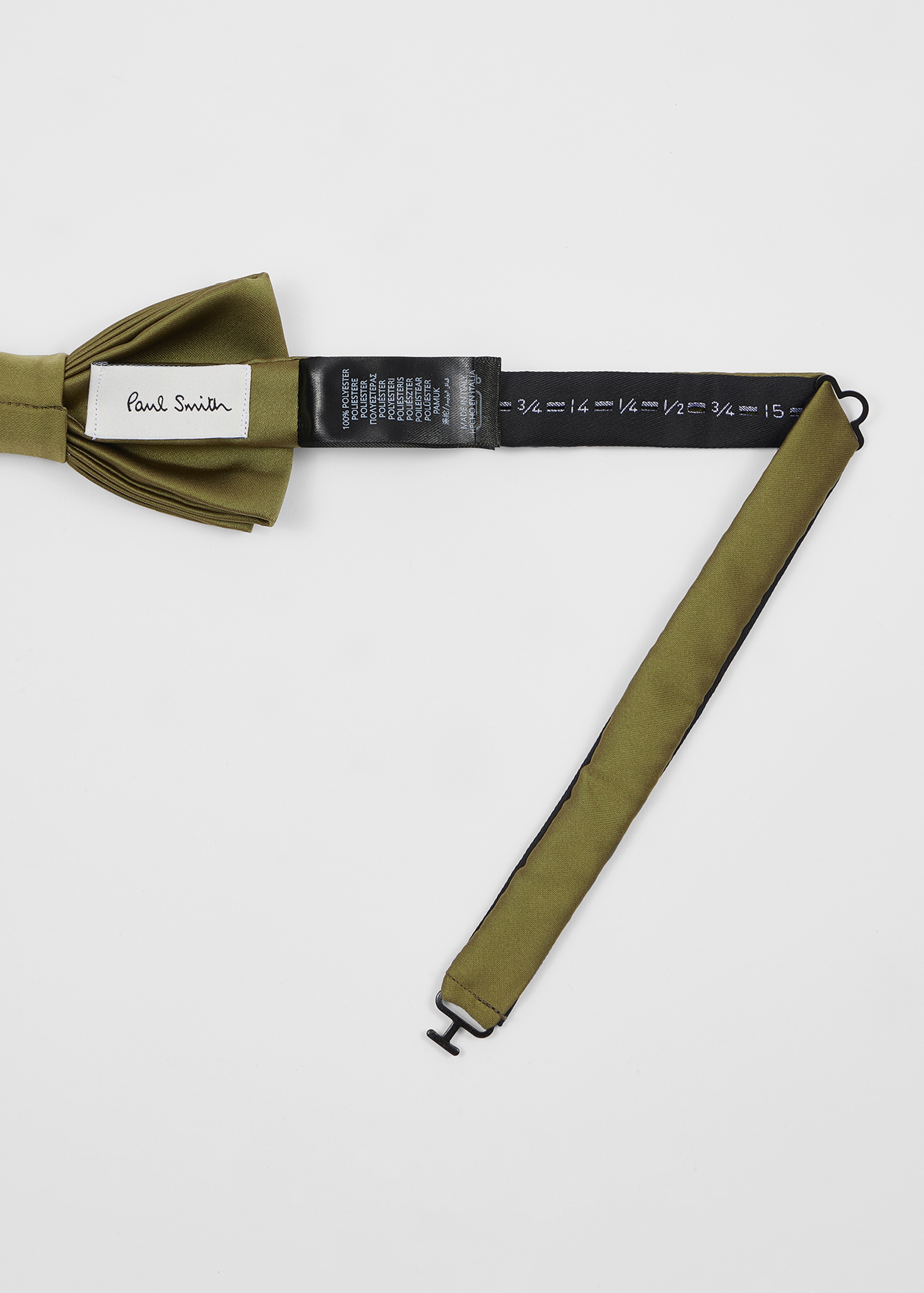Gold Pre-Tied Satin Bow Tie - 2