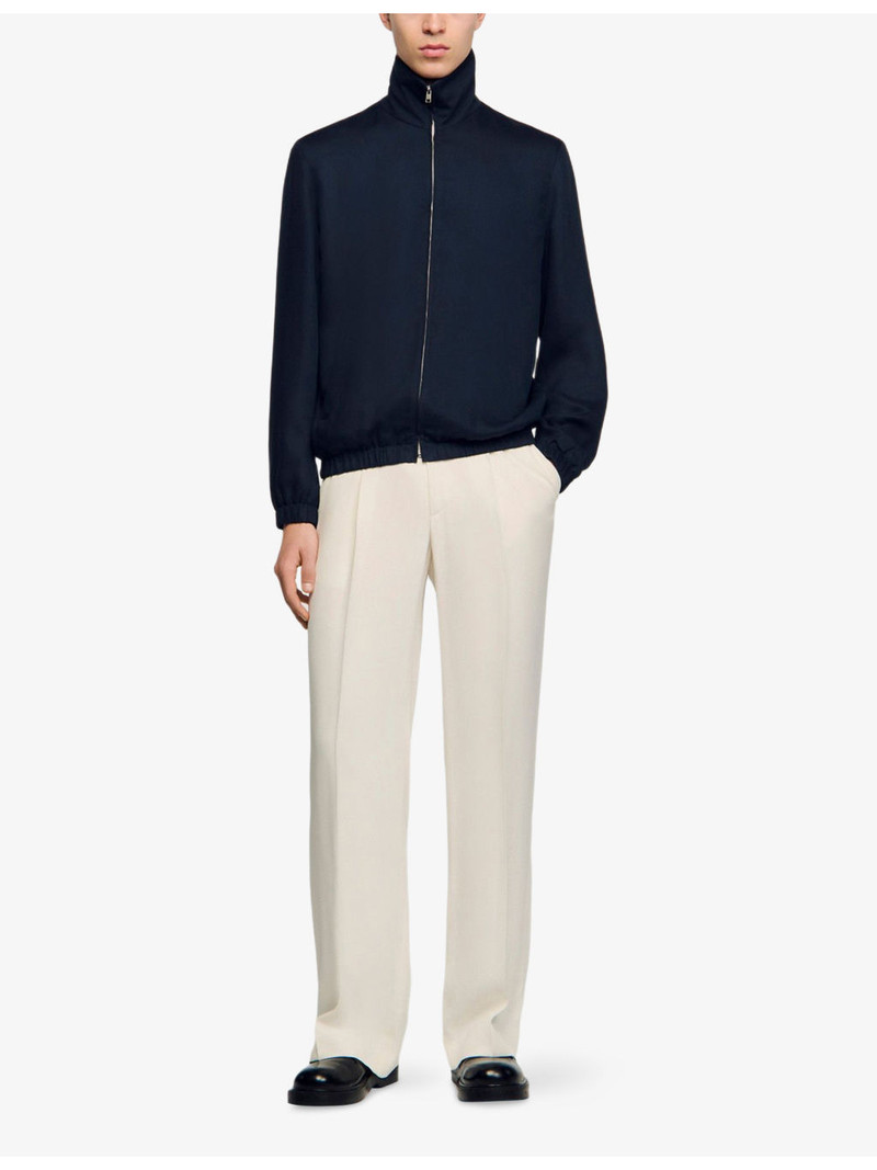 Sandro Zipped Stand-Collar Woven Jacket outlook