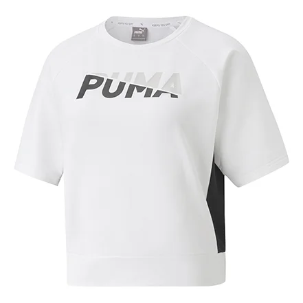 (WMNS) PUMA Morden Sports Short Sleeve White 585291-02 - 1