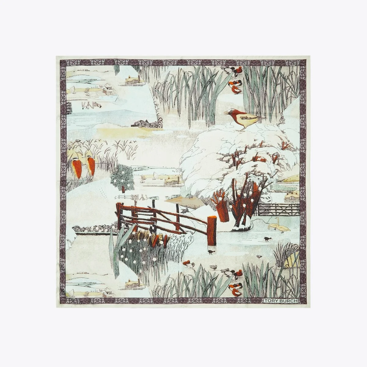 Forest Silk Square Scarf - 1