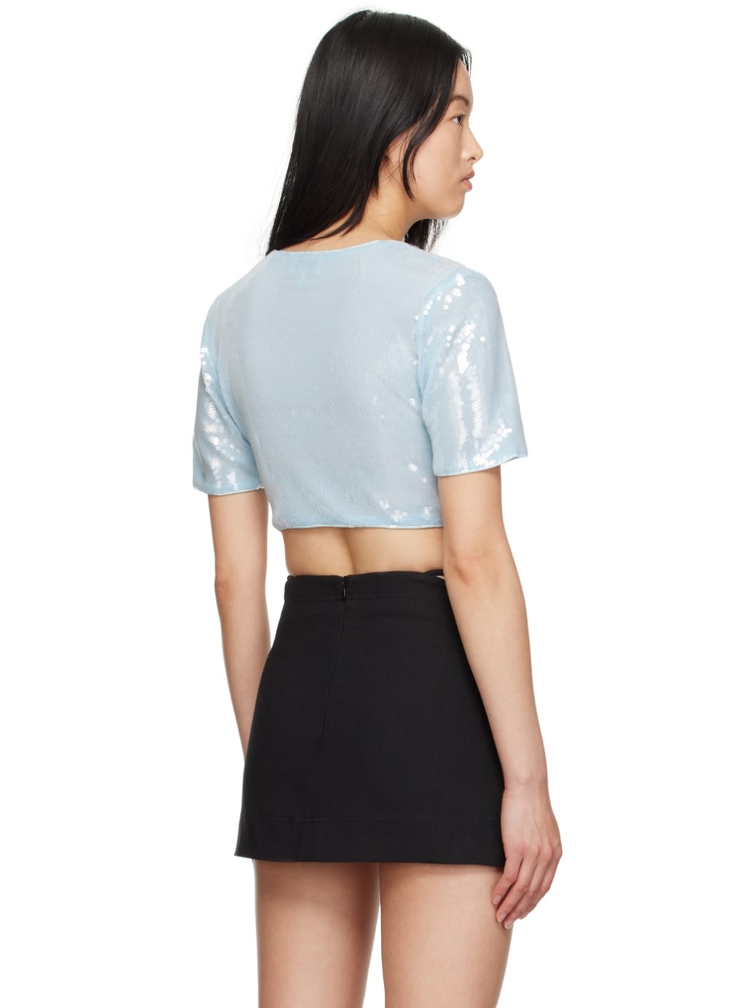 Blue Sequins Blouse - 3