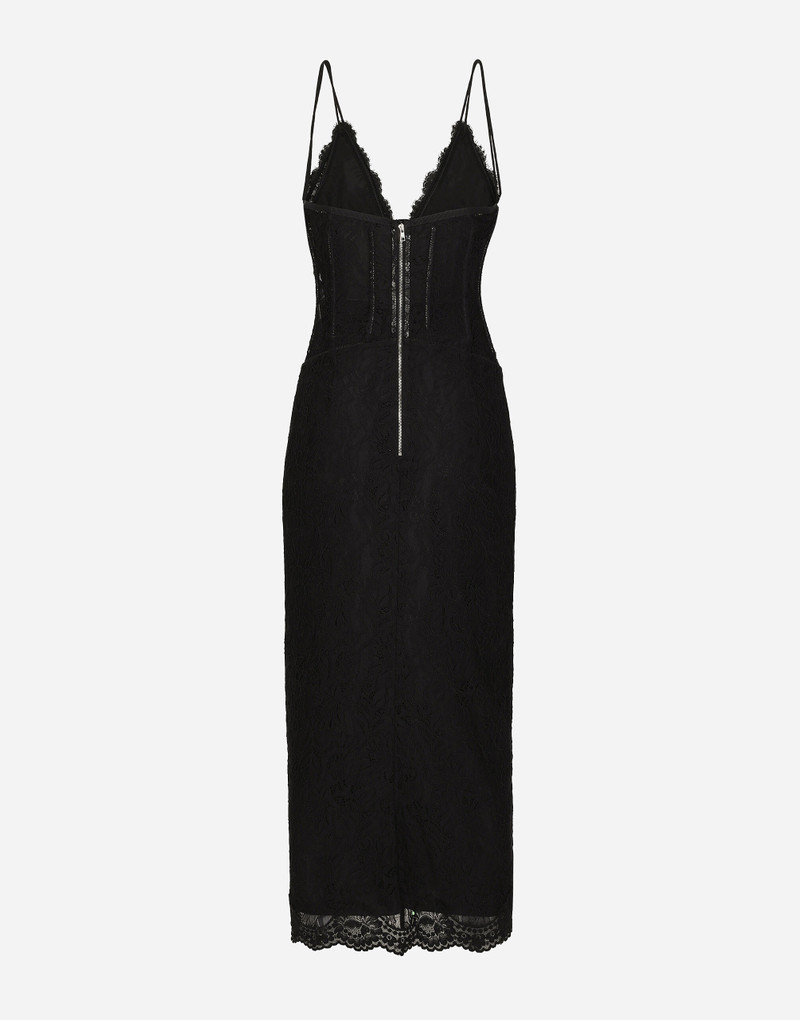 Dolce & Gabbana Lace calf-length slip dress: outlook