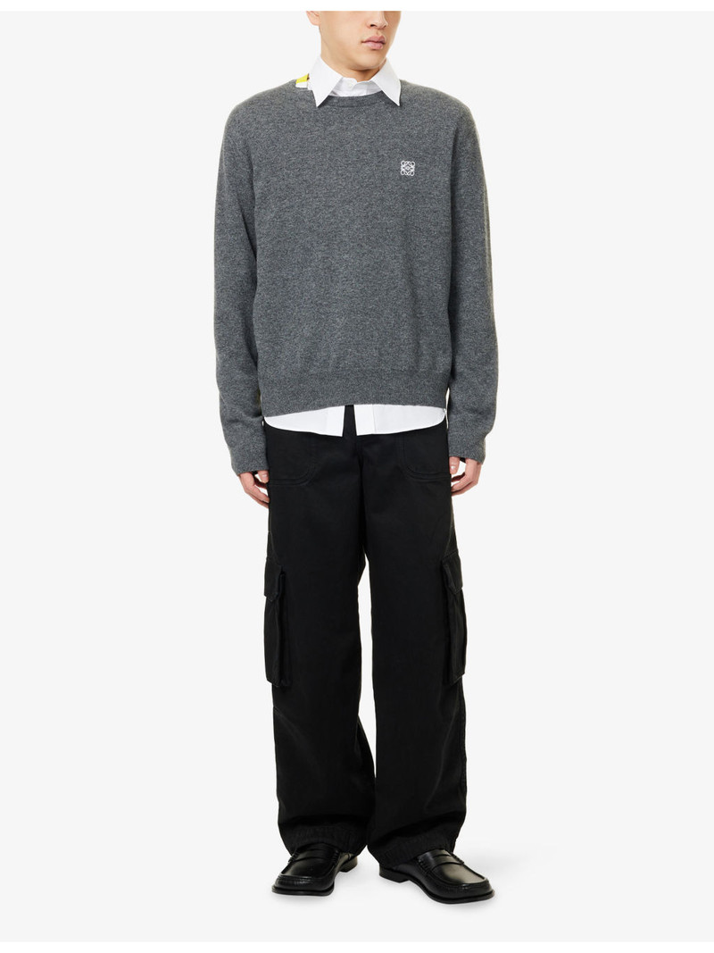 Loewe Regular-Fit Embroidered-Logo Wool Jumper outlook
