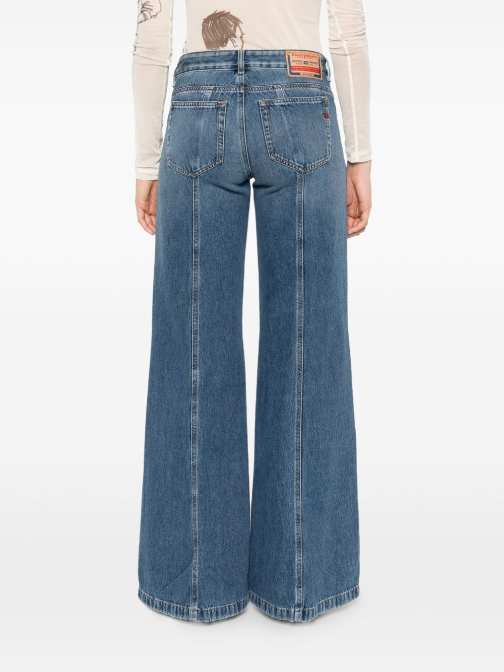 D-Akii panelled jeans - 4