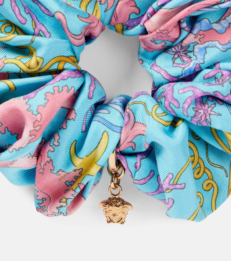 VERSACE Underwater Barocco silk scrunchie outlook