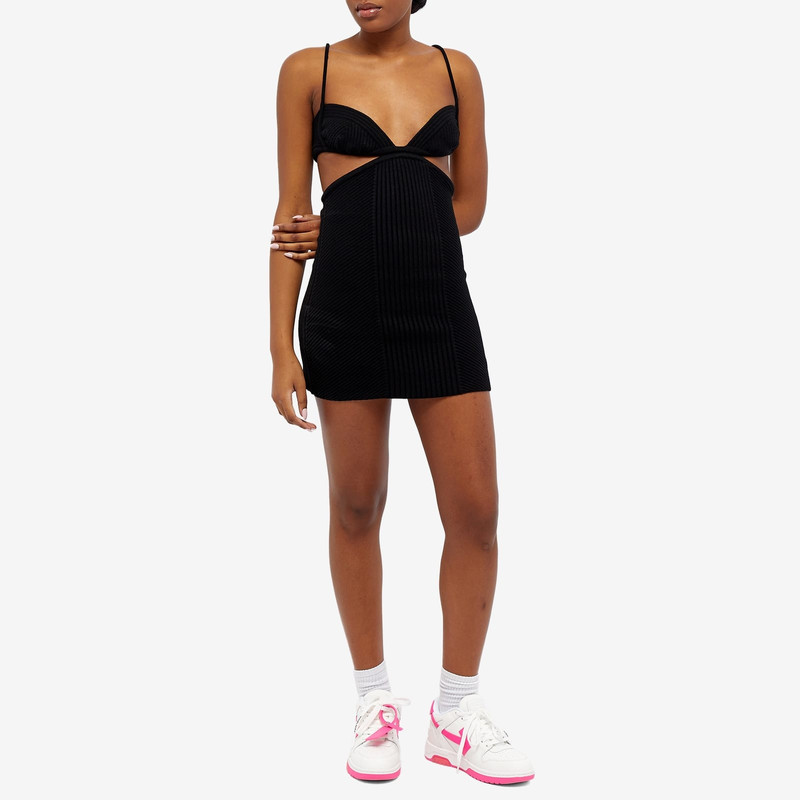 Off-White Off-White Cut Out Rib Mini Dress outlook