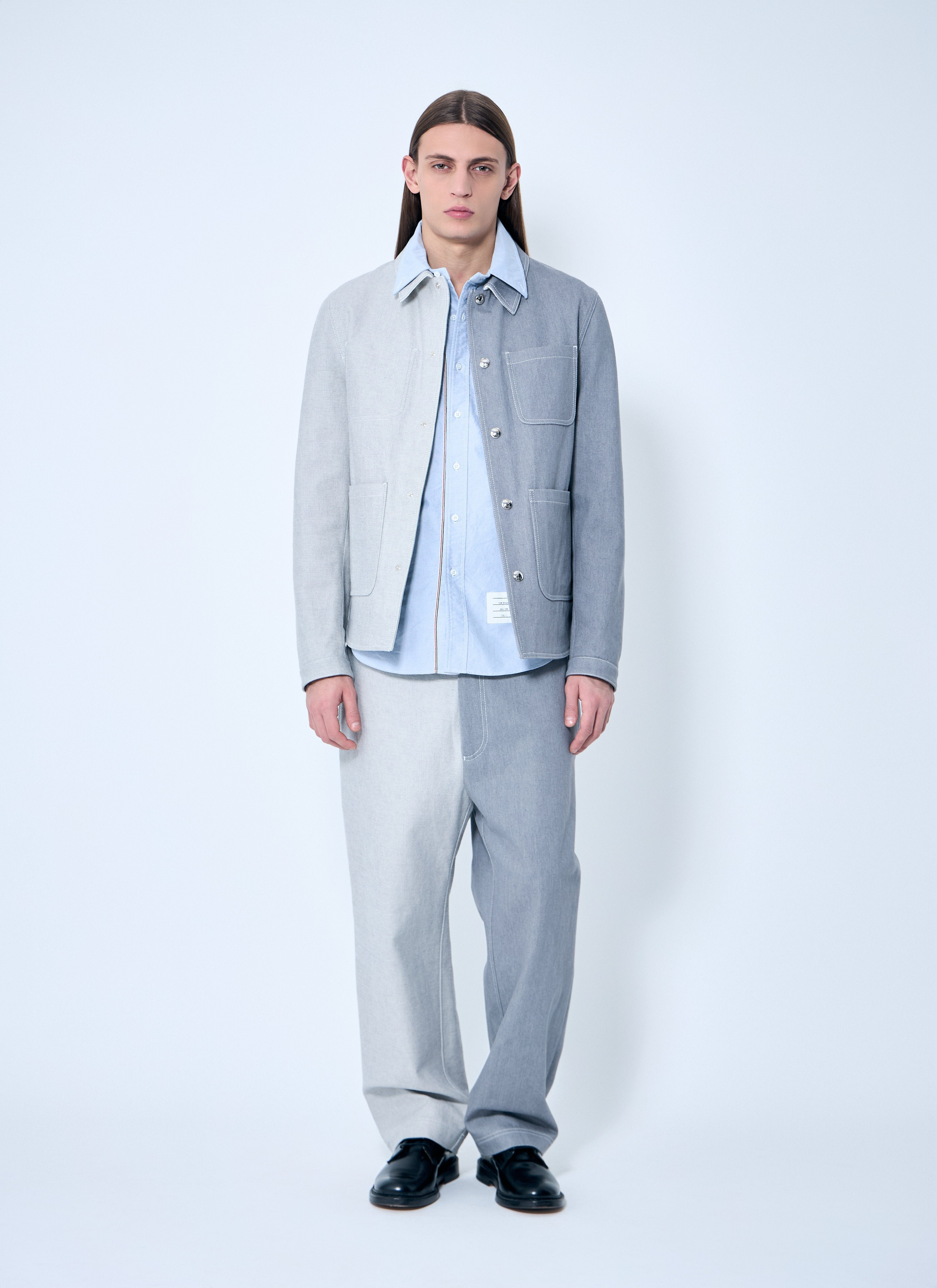 Thom Browne Men Contrast Utility Jacket - 2