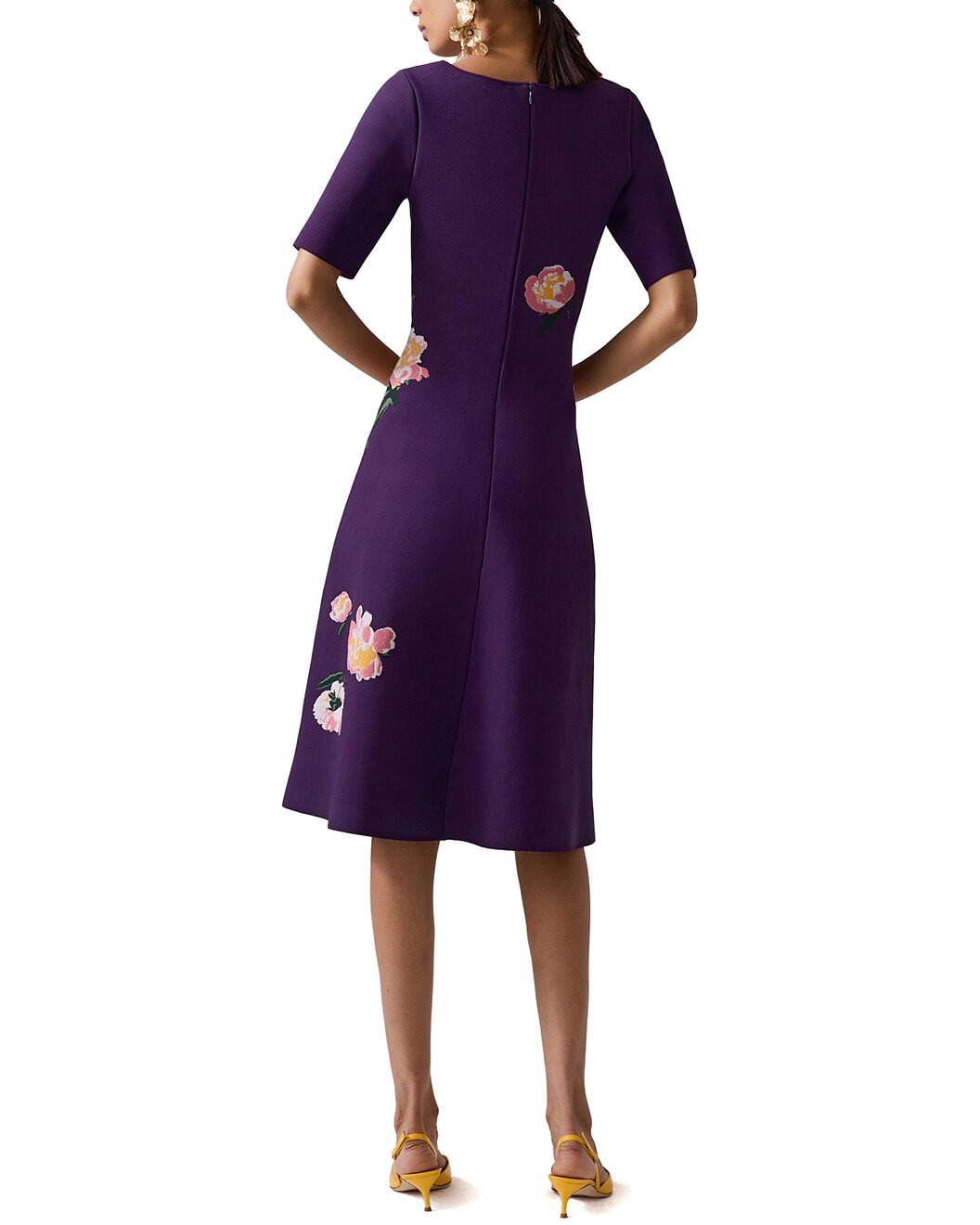 Carolina Herrera Bateau Neck Flare Dress - 2