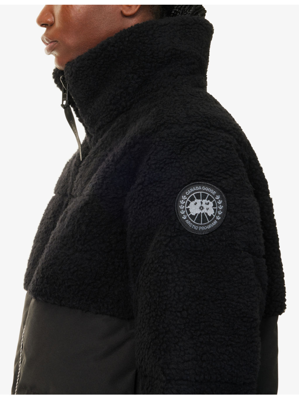 Elora fleece-panel shell-down puffer jacket - 5